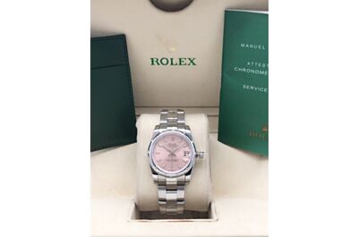 Rolex Datejust Classic Stick Hour Markers Silver Stainless Steel Strap Color Dial Women'S Watch