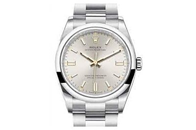 Best Rolexe Oyster Perpetual White Dial Parallel Bars Hour Markers Oyster Strap  Watch For Men 126000