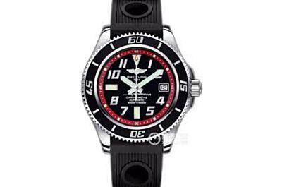 Breitling Superocean Marine Black Dial Red Minute Track Arabic Numerals Hour Marker Date Window Concave Design Bezel Watch A1736402.BA31.224X.A18BA.1