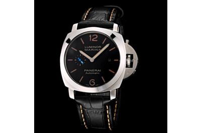 Hot Selling Panerai Luminor Marina Stainless Steel Case Brown Hour Mark Date Small Seconds Watch