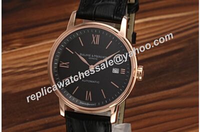 Men Baume&Mercier Classima Executives Auto Ref MOAO8590 Rose Gold Swiss Watch BM016