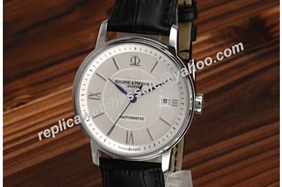 Baume&Mercier Classima Auto Men's Date White Gold 39mm Watch Swiss Rep BM017