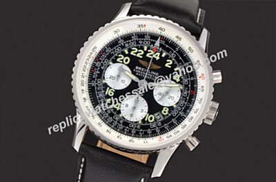 Breitling Navitimer Ref A222B67KBA Swiss Made Silver SS 43MM Pilot's Watch 