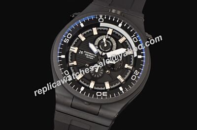 Porsche Design P'6780 Diver Luminous Markers Mens 6780.45.43.1218 PVD Black 24 Hours Date Watch