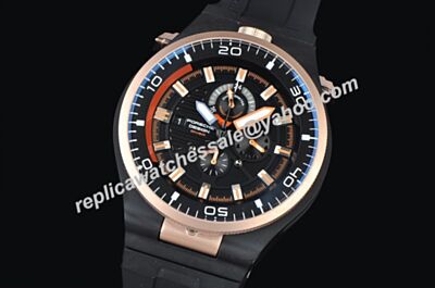 Porsche Design P'6780 Diver Rose Gold Bezel Automatic 46mm Date Watch 