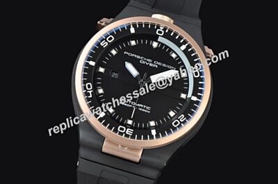 Porsche Design P'6780 Diver Titanium All Black Luminous Markers  Watch