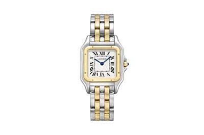 Best PanthèRe De Cartier 18k Gold And Stainless Steel Case/Bracelet Silver-Plated Dial Watch W2PN0007