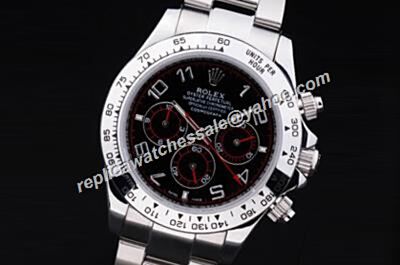 Rolex Panda Black Face Daytona Nice Price Automatic Red Hands Watch