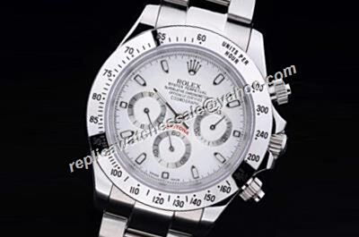 Awesome Rolex 116520-78590 White Gold Daytona Newman White Dial Watch Duplicate