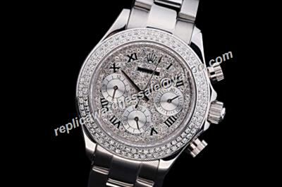 Luxury Rolex 1992 Diamonds Dial Daytona 18kt Winner Steel Watch 