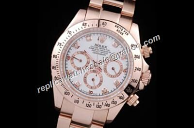 Luxury 18k Rolex 116508 Panda White Face Daytona Automatic Rose Gold Watch