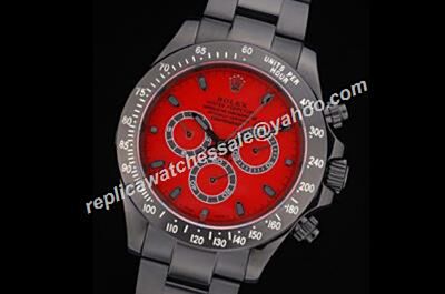 Rolex Daytona Winner 24 1992 Carbon Black Limited Red Dial Watch Rep 