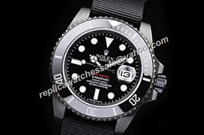 Rolex Swiss Made Date Submariner All Black Auto Movement Dive Watch