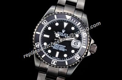 Vintage Rolex Date 16610 All Black Submariner Sporty Nice Review Watch 