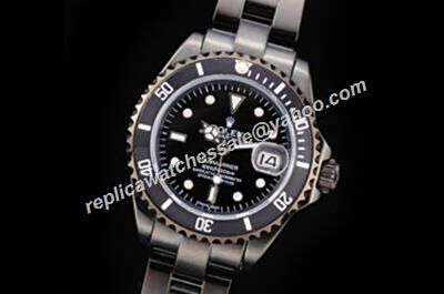 Rolex Submariner Black Tachymeter Bezel Ceramic Cerachrom Small Size Clone Watch