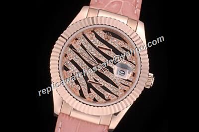 Swiss Rolex Ladies 116135-L(FC) 272BRA Datejust Special Pearlmaster Diamond Watch 