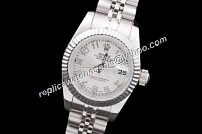 Rolex Swiss Movement Silver Datejust White Men's Watch  