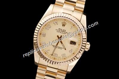2017 Swiss Rolex 116238 Datejust Superlative Yellow Gold New Watch