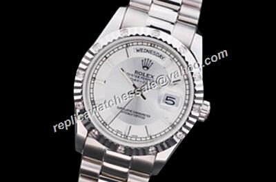  Rolex Ref 228239 Men'S 18k Yg Day-date White Gold Face Watch 