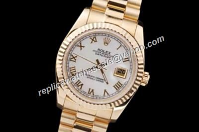 Swiss Rolex Datejust 179178 Oyster Perpetual 36MM Roman White Unisex Watch 