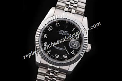 Rolex Swiss Movement Datejust Prix 116234 Oyster Men's Knockoffs Black Dial Watch