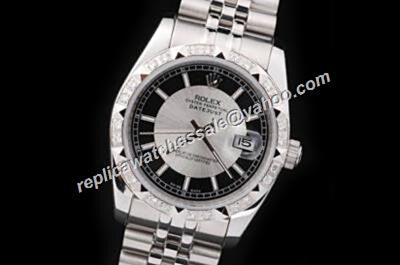 Rolex Datejust Swiss Made Pearlmaster Precio Diamond Men's White-Black Watch 