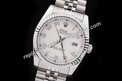 Duplicated Swiss Rolex  Datejust Concentric Circles White Watch USA Copy For Sale 