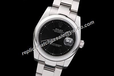 Swiss Rolex 116200-72600 Oyster Perpetual Datejust Black Watch 