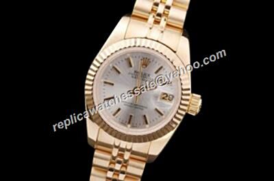 Ladies Rolex Swiss Oyster Datejust Prezzo Yellow Gold Steel Watch