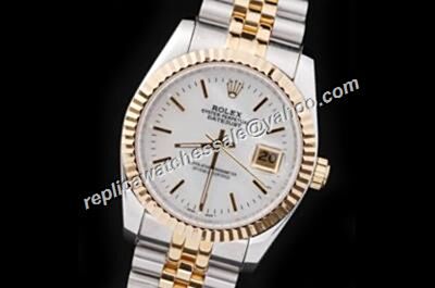 Swiss Rolex Datejust Prix 126333 Oyster Perpetual men's 36mm White Watch 