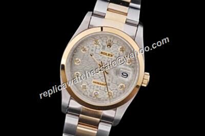 Rolex Datejust Anniversary Pattern Diamond 116203 Oyster men's Silver Watch