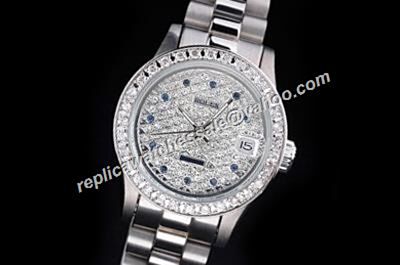 Rolex Datejust Ref 81299 Pearlmaster Women's White Gold Diamond Watch 