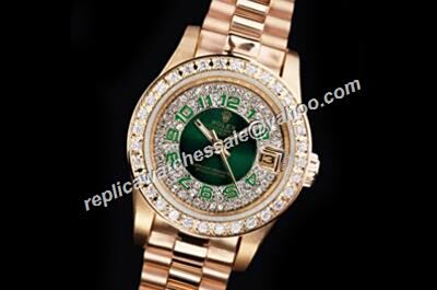 Rolex Pearlmaster Special Edition179138R Green Markers Datejust ladies Watch