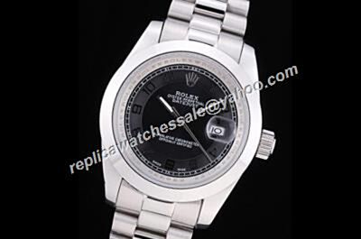Rolex Datejust 116300-72210 Oyster 39mm Men's Black Face Watch