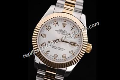 Rolex Datejust Price Superlative Mens White Gold SS Oyster Watch