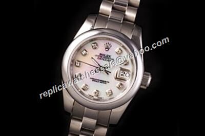 Rep ladies Rolex Datejust Diamond Chronometer Automatic MOP Watch 
