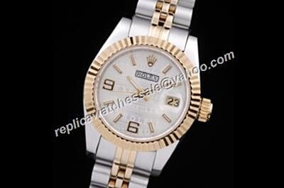  Oyster Rolex Lady Datejust 26mm White Face Automatic Movement Watch 