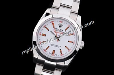 Awesome Rolex Milgauss 116400-72400 Oyster Orange Markers & Lightning Hand Watch