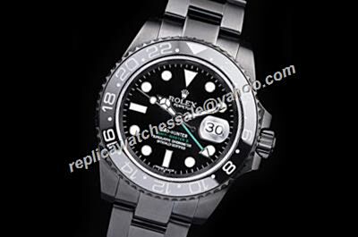Extravagant Swiss Made Rolex GMT-Master II All Black  40MM Steel Date Watch 