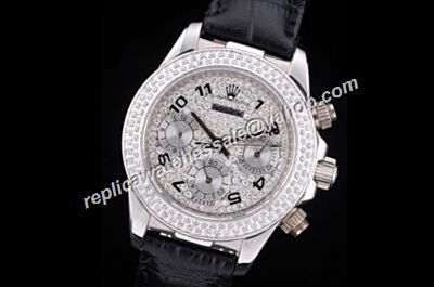 Ladies Rolex Daytona Glniva Patented 3131 0750 Diamonds Watch 