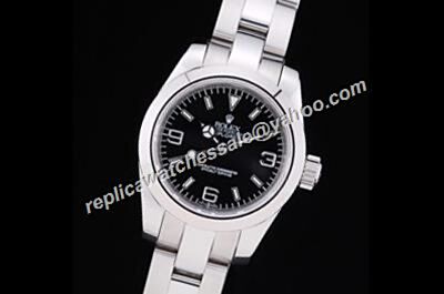 Swiss Rolex Black Dial 214270-77200  Stainless Steel Explorer Watch 