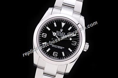 Rolex Ref 214270-77200 Stainless Steel Explorer I White Gold toned Watch 
