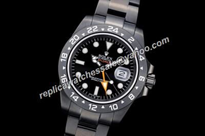 Rolex Oyster Explorer Ii Automatic Pro-Hunter Design All Black Watch RExpII006