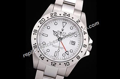Rolex Explorer Ii 16570 S/S 40mm Scrambled Serial Auto White 24-Hour Watch