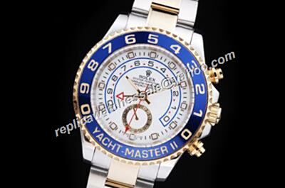 Rolex 116681-78211 18k White Gold Yachtmaster II Blue  Watch 