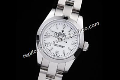 Rolex Explorer I  Automatic  Steel White Ladies Steel Bracelet Watch