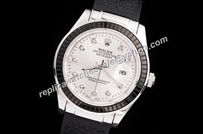 Cheap  Rolex 16233 Men's Diamonds Scale Datejust White Watch 