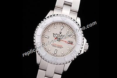 Rolex 168622-78750 Lady Yacht-Master 18K White Gold Dial Oyster Watch 