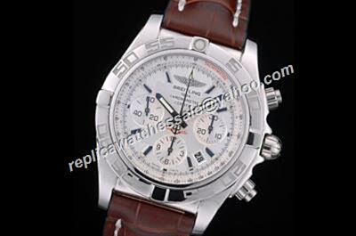 Duplicated  Breitling Chronomat 44 Ref A042B56PA Silver Case Date Swiss Watch BNL261