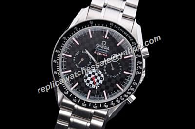 Omega Speedmaster Racing Chronograph 2-Tones 24 Hour Day Date Watch 